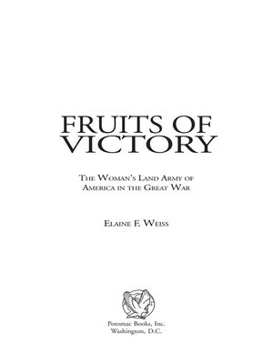 cover image of Fruits of Victory